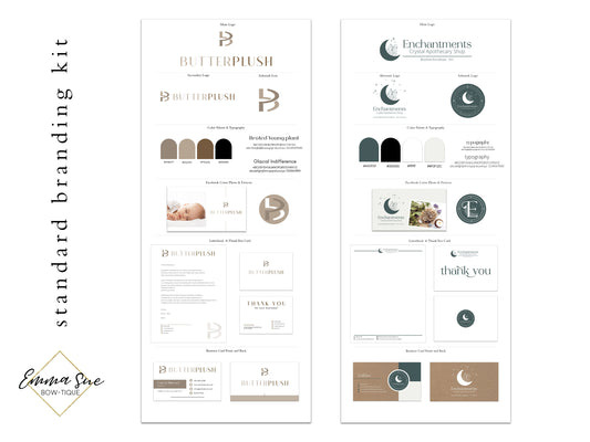 The Standard Business Branding Kit - Logo Design, Alternative Logo and Watermark, Social Media Kit & Business Card