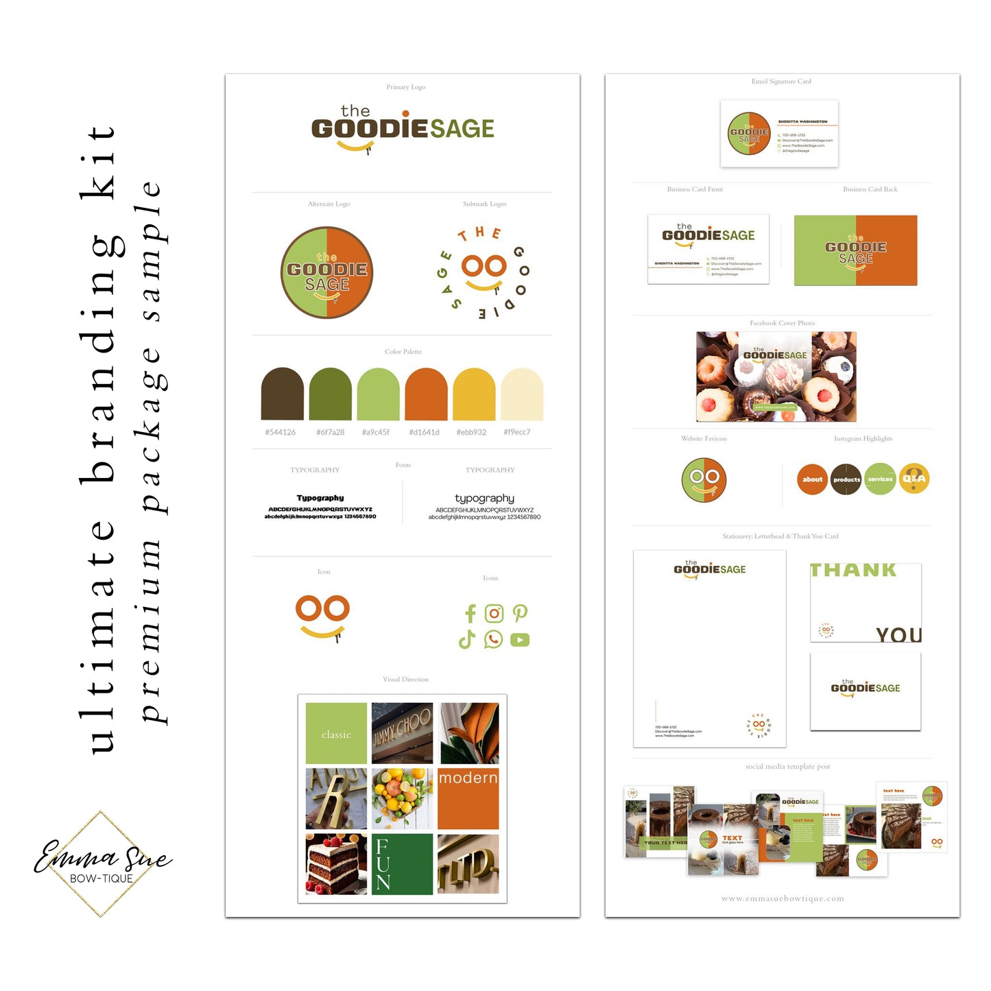 The Ultimate Business Branding Kit - Logo Design, Alternative Logo and Watermark, Social Media Kit & Business Card