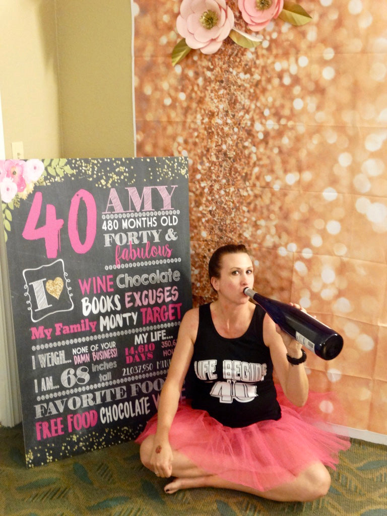 Adult smash cake photo prop Birthday Chalkboard Sign - DIGITAL FILE