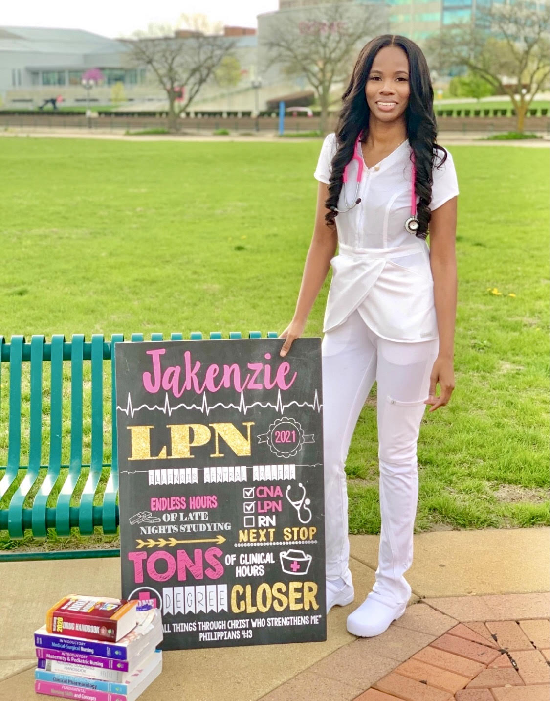 LPN, BSN, LVN, LPN, RN or Any Nursing Graduation Personalized Chalkboard Sign Photo Prop - Any Nursing Degree DIGITAL FILE (Nurse-Check LPN)