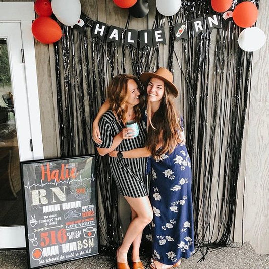 Nursing Graduation Sign - BSN, LVN, LPN, RN or any degree - Personalized Chalkboard Sign Photo Prop - Any Nursing Degree DIGITAL FILE (Chalk-RNGold)