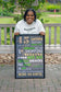 Leopard Print Milestone Birthday Sign - Adult smash cake photo prop Birthday Chalkboard Sign - DIGITAL FILE