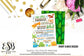 Our Little Dinosaur is growing so Fast Birthday Party Invitation Printable - Digital File  (Dino-stomp)