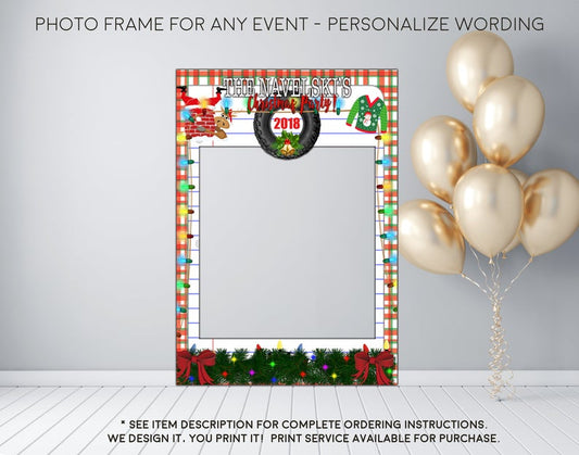 Ugly Sweater Christmas Party - Photo Prop Frame Sign - Digital File (frame-christmasfun)