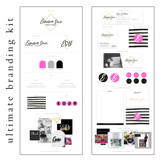 The Ultimate Business Branding Kit - Logo Design, Alternative Logo and Watermark, Social Media Kit & Business Card